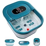 ESARORA Collapsible Foot Bath Massager with Heat,...