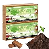 Riare 2pcs Organic Coco Coir Bricks Soil Blocks-...