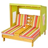 Costzon Kids Chaise Lounge, Double Seat Patio...