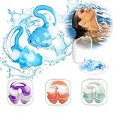 PEEH Ear Plugs for Noise Reduction, Silicone...