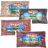 Iberia Dry Beans Bulk Bundle, 4lb. Dry Black...
