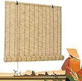 Bamboo Shades for Patio Outdoor Blinds Retro...
